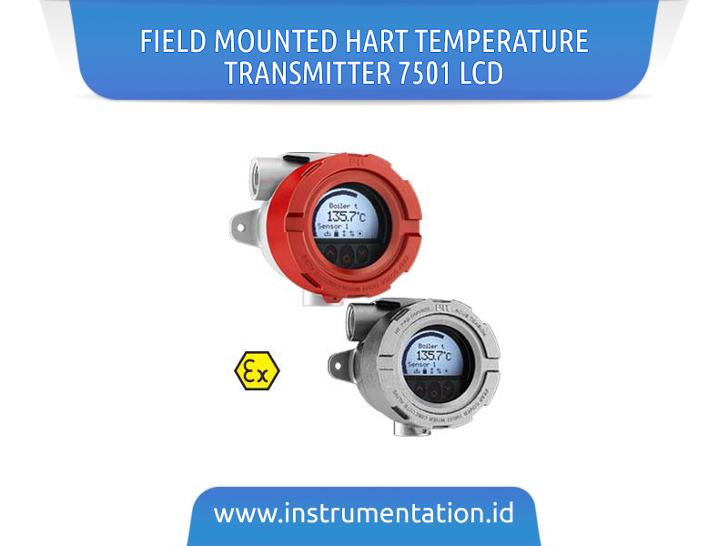 Field Mounted HART Temperature Transmitter 7501 LCD